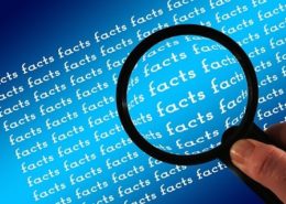 Facts About Social Media being zoomed in with a magnifying glass